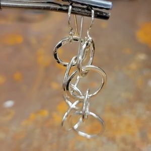 Fine Silver Hoop Earrings